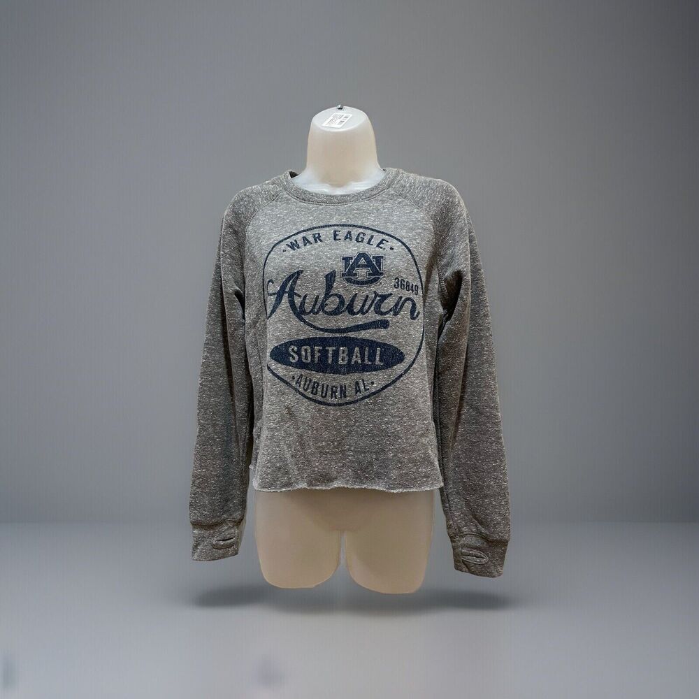Women’s Pressbox By Royce Apparel Auburn Tiger Crop Sweatshirt Small